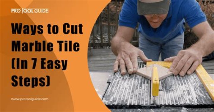 How to cut marble threshold